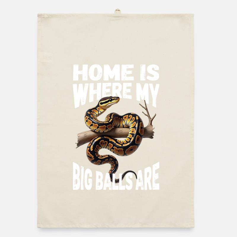King Python Snakes Lover Terrarium Python Organic dish towel