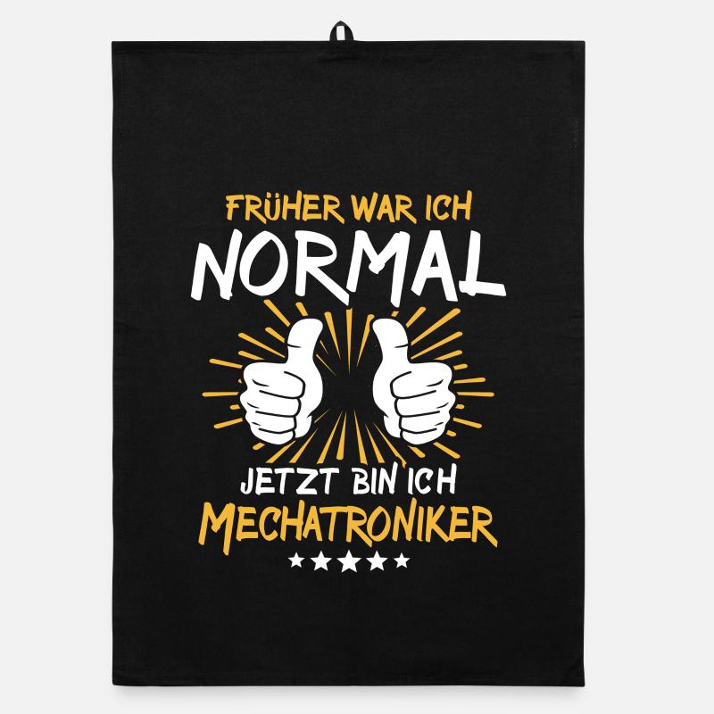 Mechatronics Technician Spruch Organic dish towel