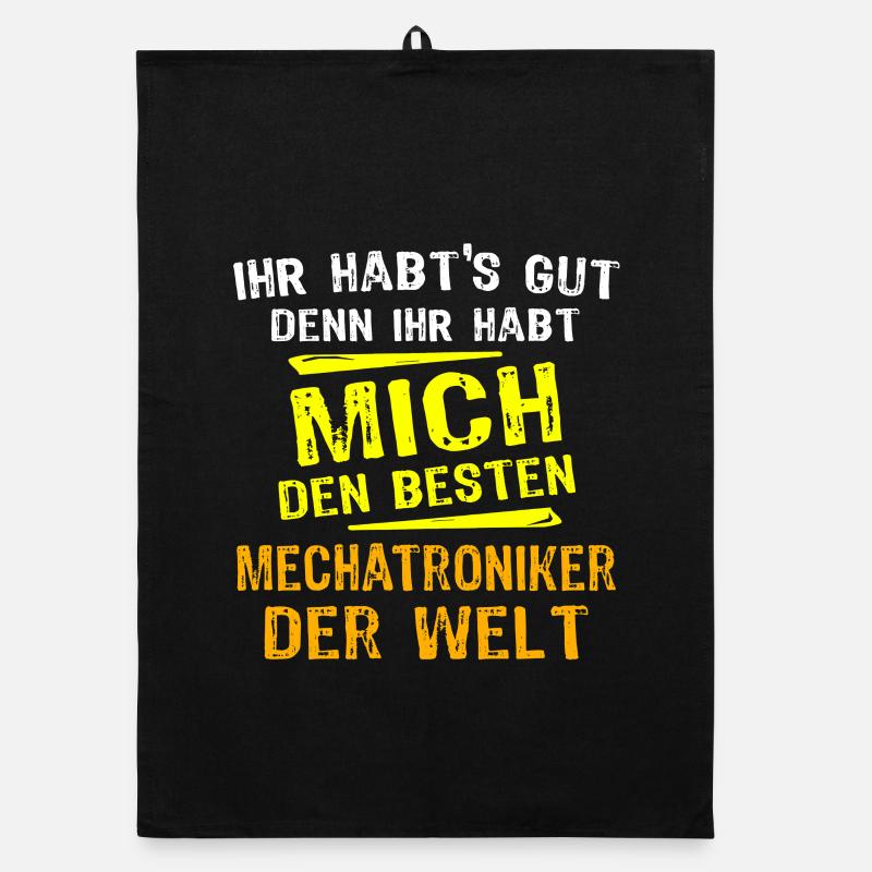 Mechatroniker Geschenk Organic Geschirrtuch
