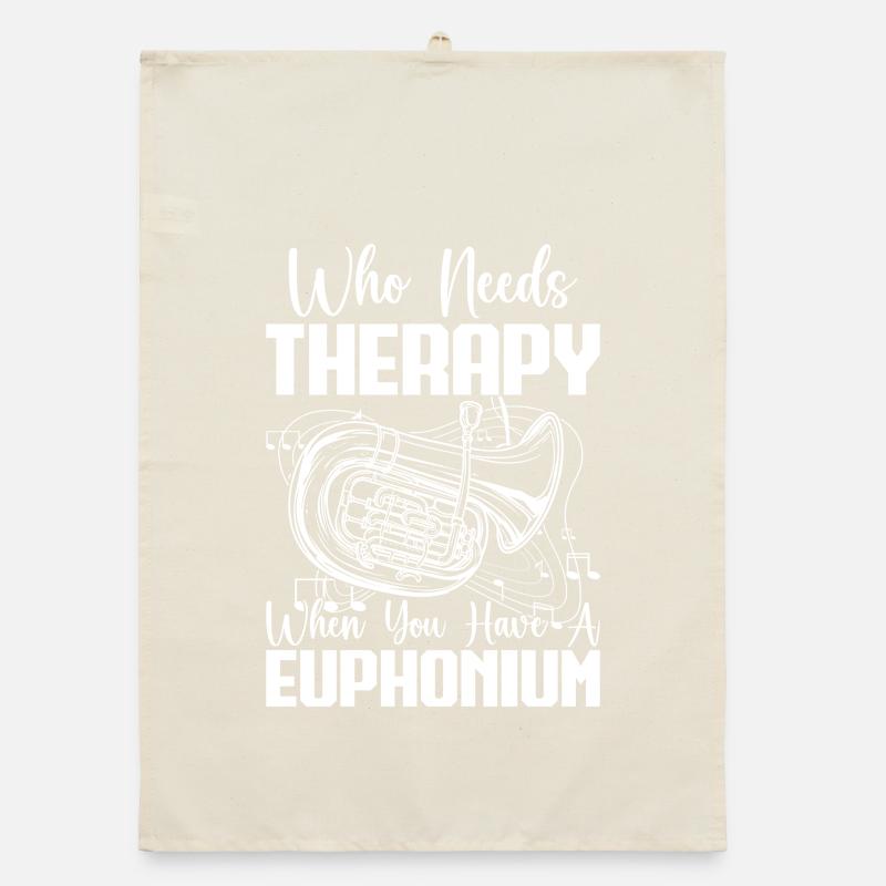 Baritone Player Who Needs Therapy When You Have Organic dish towel