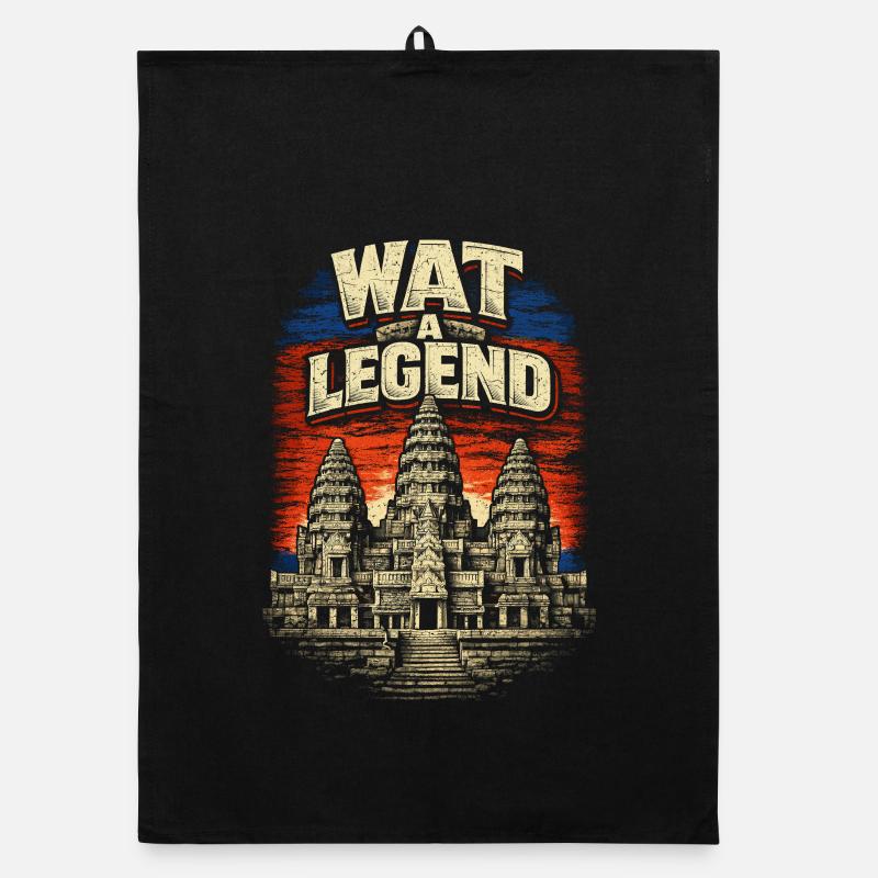 Cambodia Cambodian Wat A Legend Organic dish towel