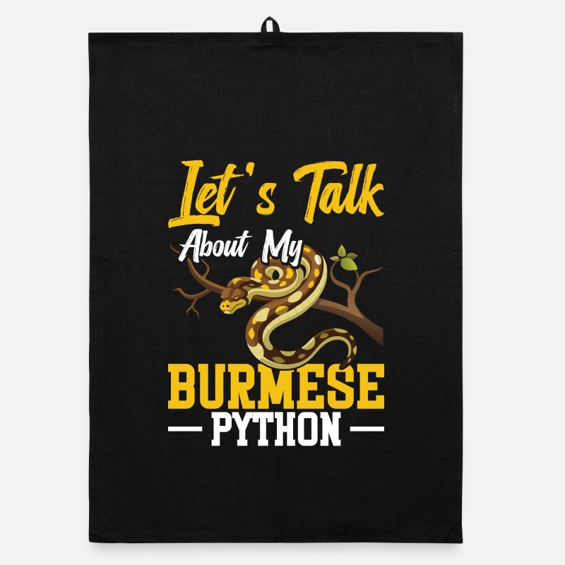 Propriétaire de python birman, terriarium de serpent, cacher un python Torchon bio