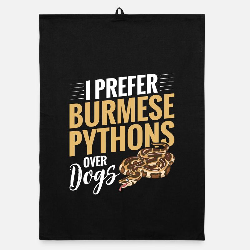 Python birman Stuff Reptile Foos Propriétaire de serpent Torchon bio