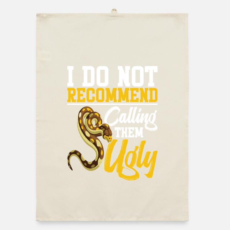 Schlangenliebhaber Reptiliengehege Python Futter Burmeser Organic Geschirrtuch