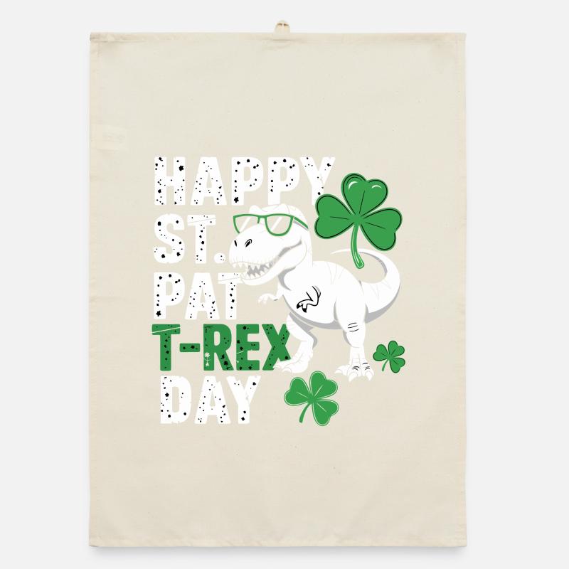 St Patrick's Rex Day Tee Organic dish towel