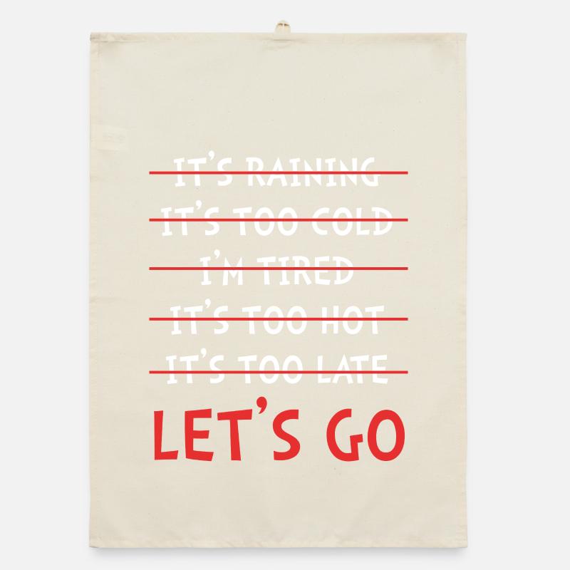 Workaholic Sprüche Organic Geschirrtuch