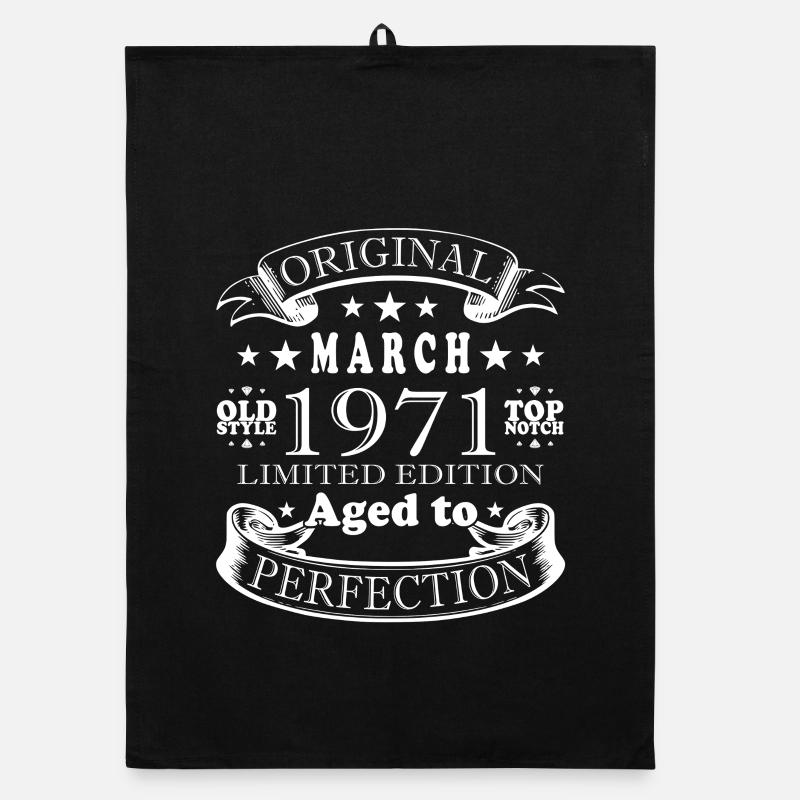 März 1971 Organic Geschirrtuch