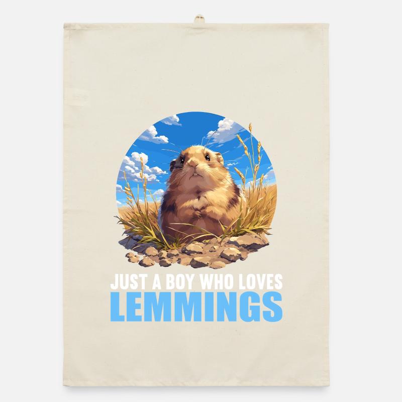 Lemmings Lemming Organic dish towel