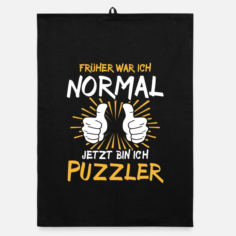 Puzzler Spruch Organic Geschirrtuch