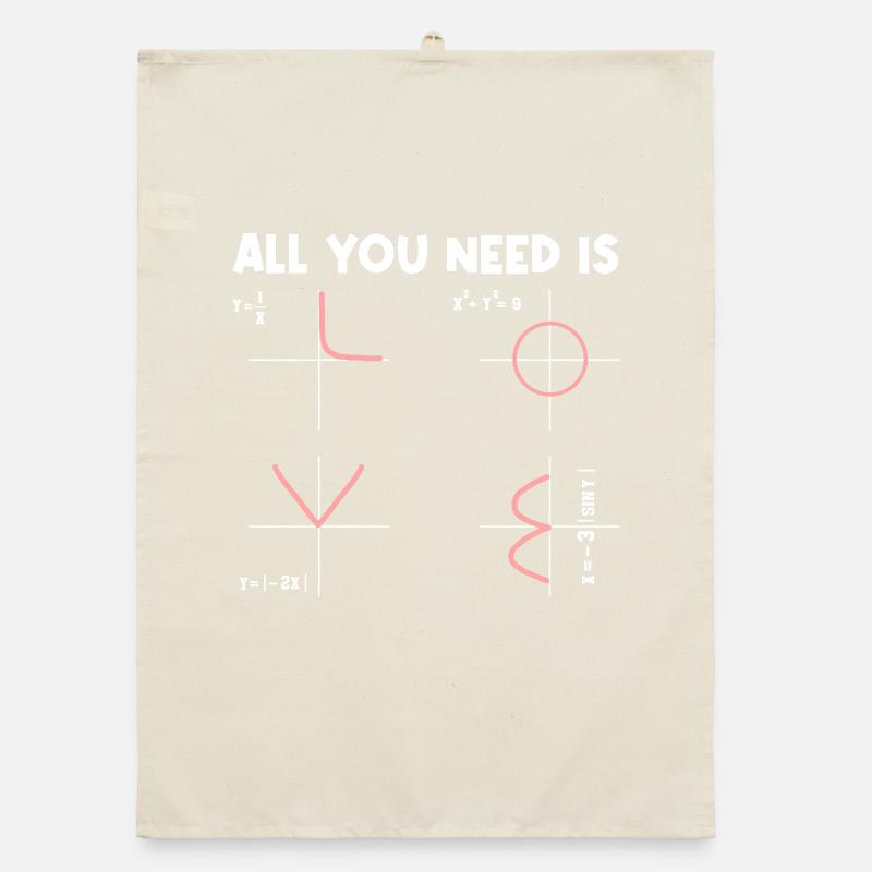 All You Need Is Math Mathematiker Mathelehrer Organic Geschirrtuch