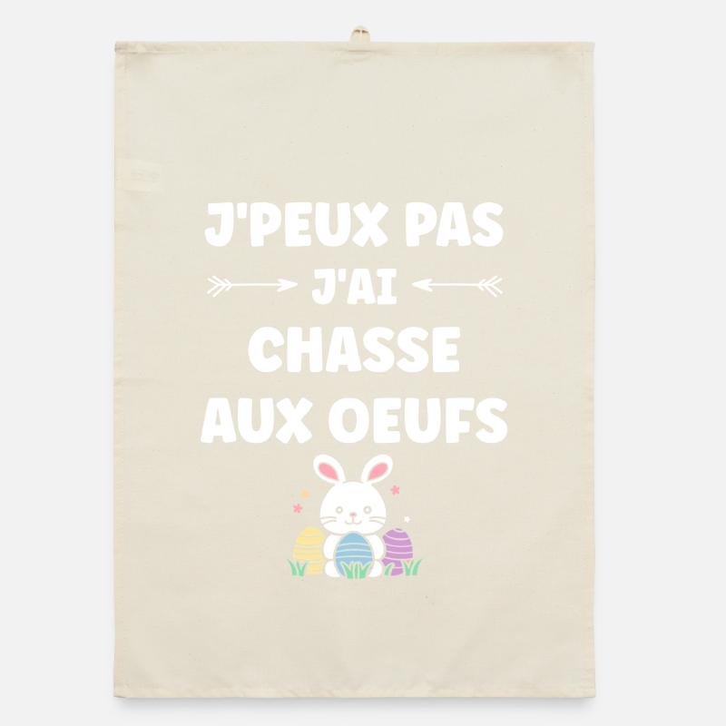 egg hunt Organic dish towel