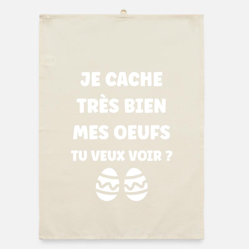 hUMOUR EASTER Organic dish towel