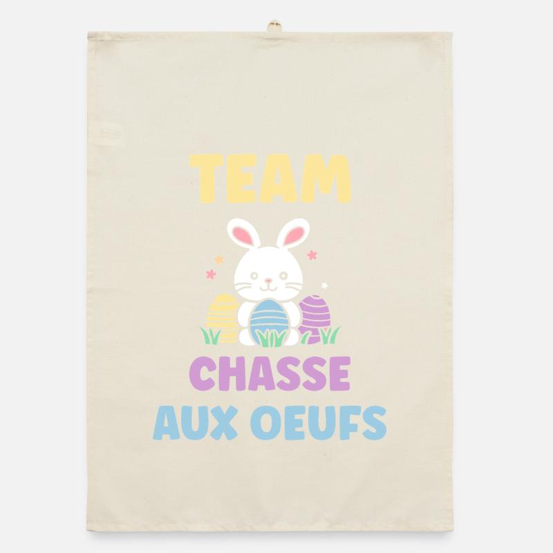 egg hunt Organic dish towel