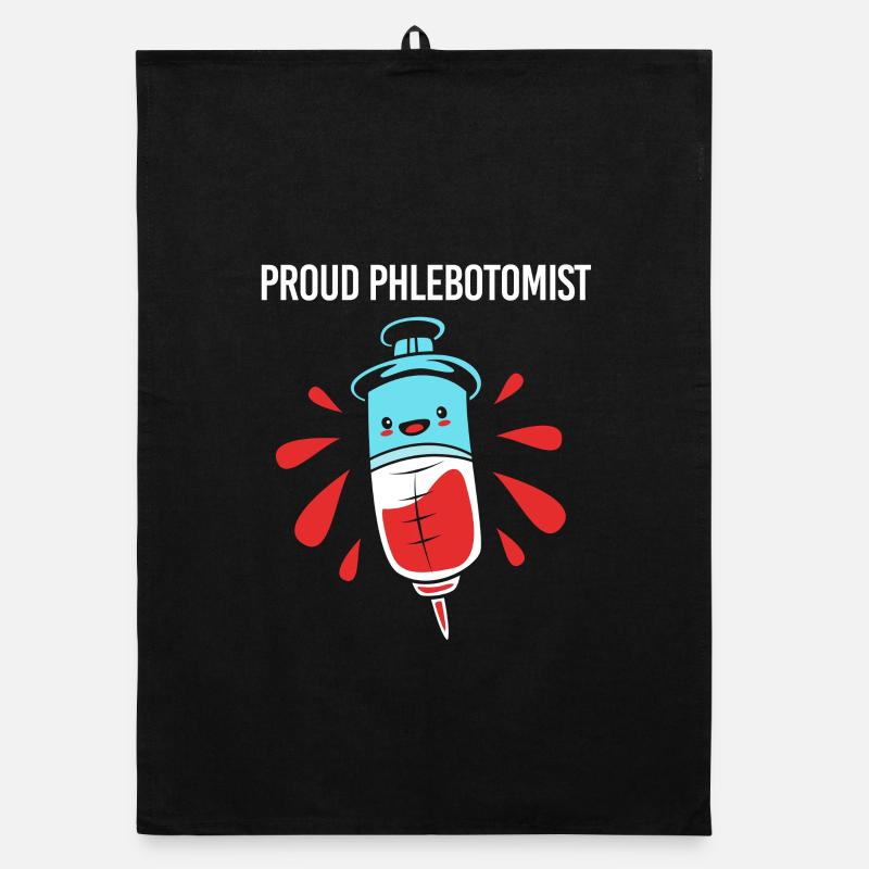 Pflege Pfleger Pflegerin Blutentnahme Phlebotomist Organic Geschirrtuch