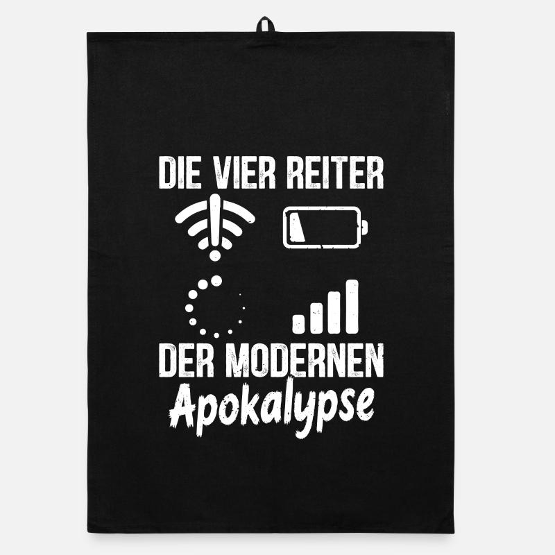 Nerd DIE VIER REITER DER MODERNEN APOKALYPSE Organic Geschirrtuch