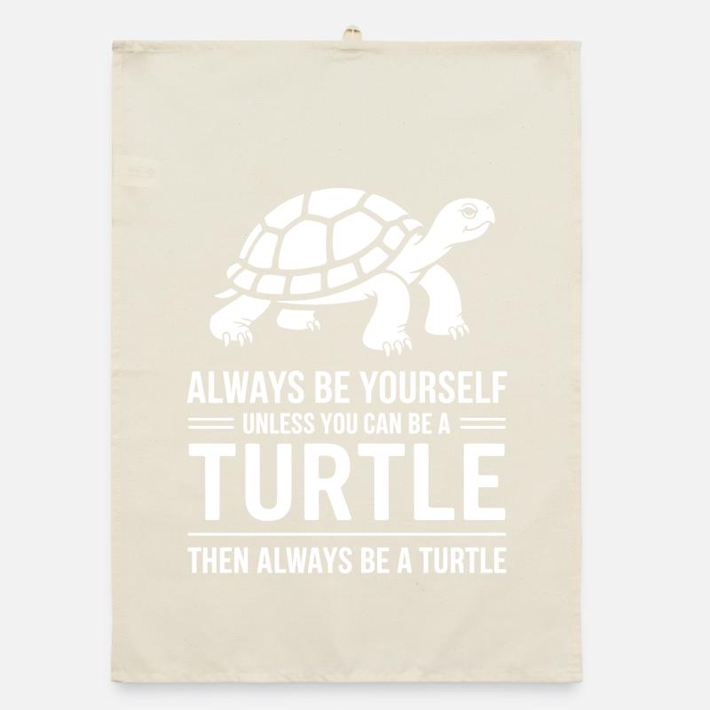 Turtle Sayings Funny Turtle Gift Organic dish towel
