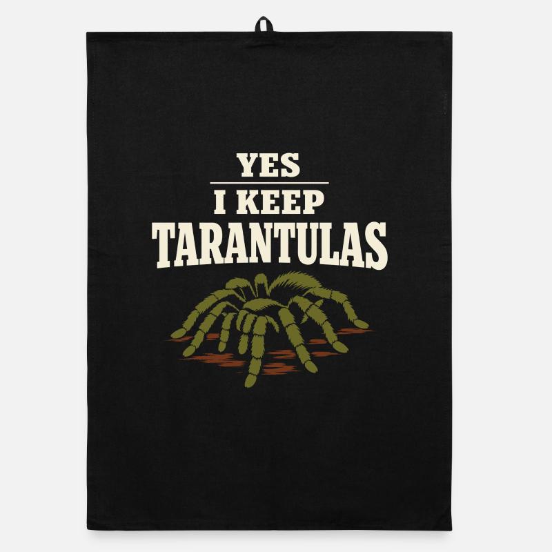 Tarantel Tarantel Halter Spinnenbesitzer Organic Geschirrtuch