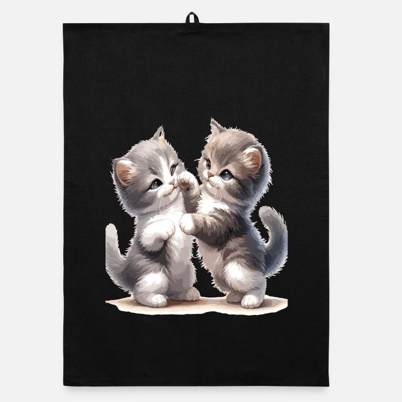 Illustration de l’amitié du chaton Torchon bio