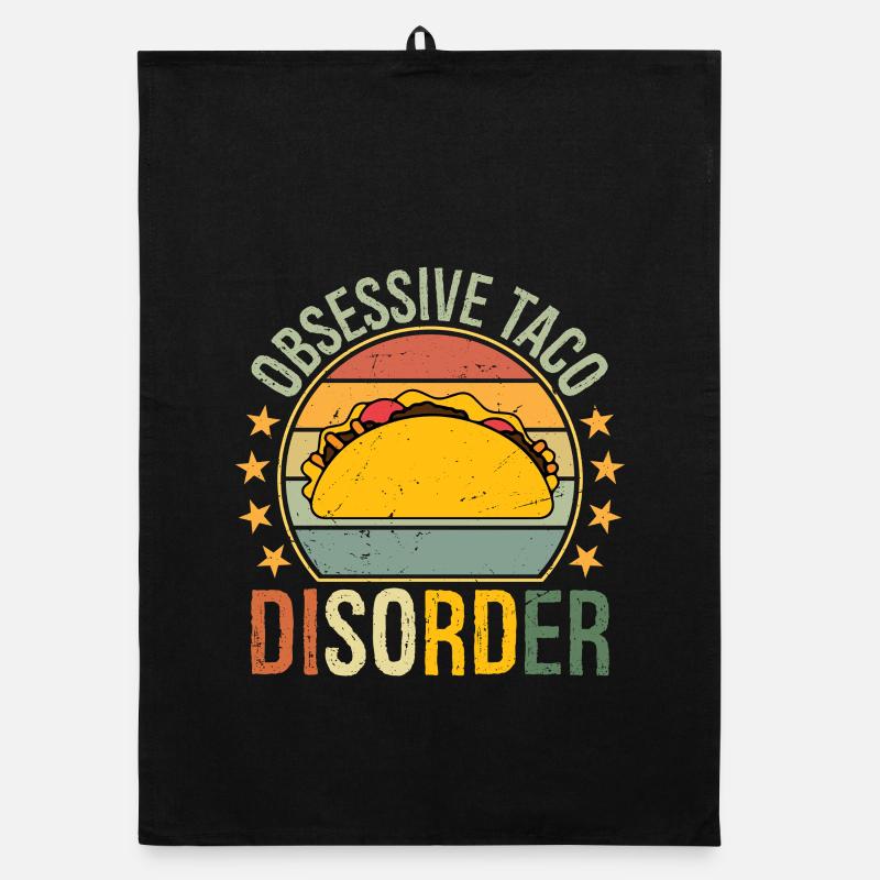 Obsessive Taco Disorder Organic dish towel