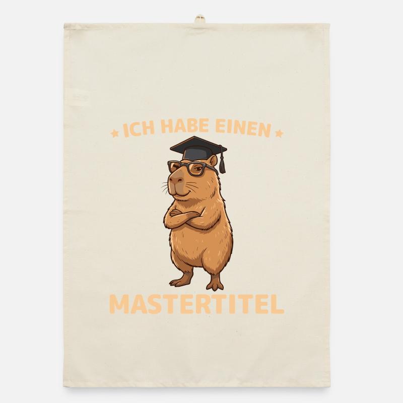 Master 2026 Capybara Master's Exam Passed Organic dish towel