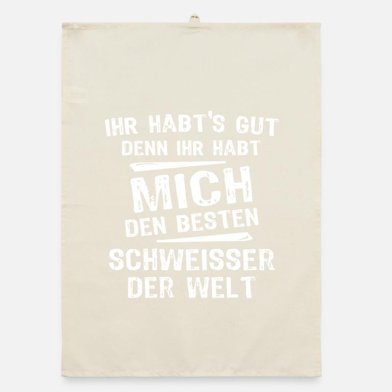 welder Organic dish towel