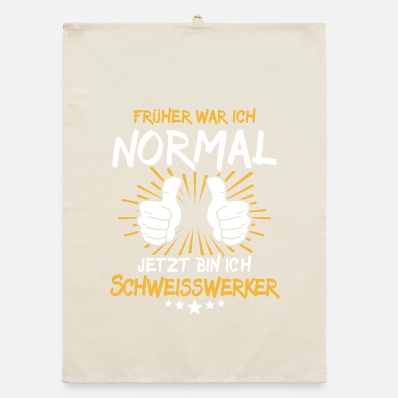 Welding Worker Saying Organic dish towel