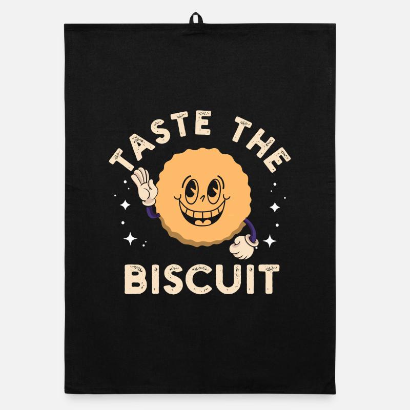 Sweet Bite Biscuit Maskottchen Organic Geschirrtuch