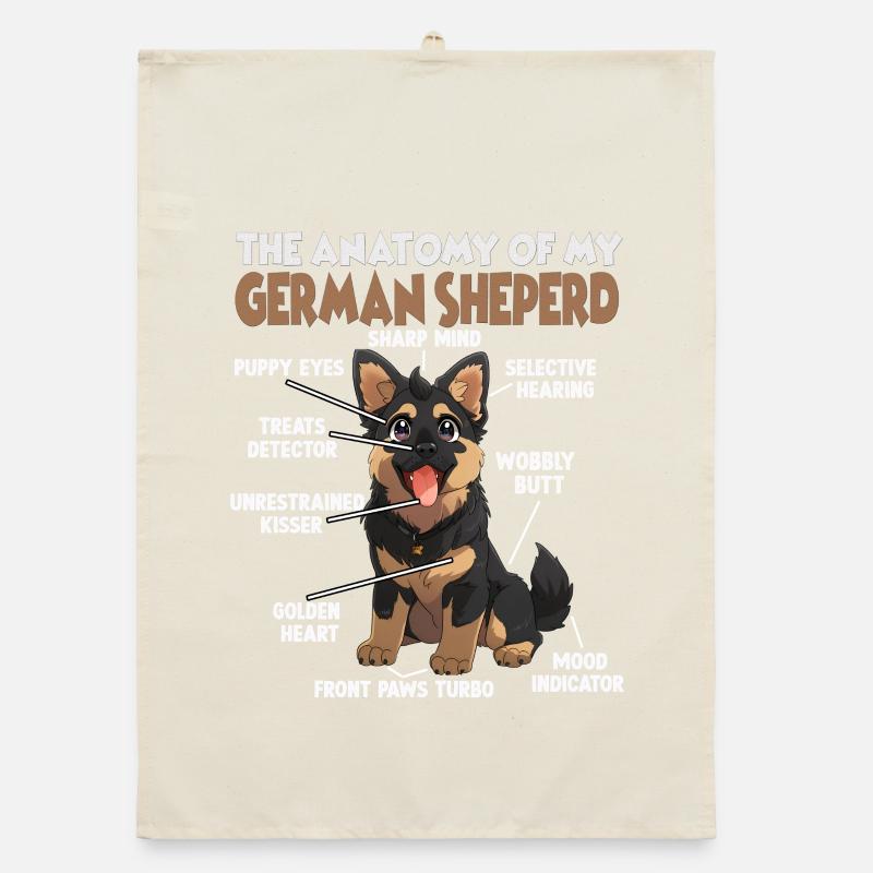 Deutscher Schäferhund Hundebesitzer T Schäferhund Organic Geschirrtuch