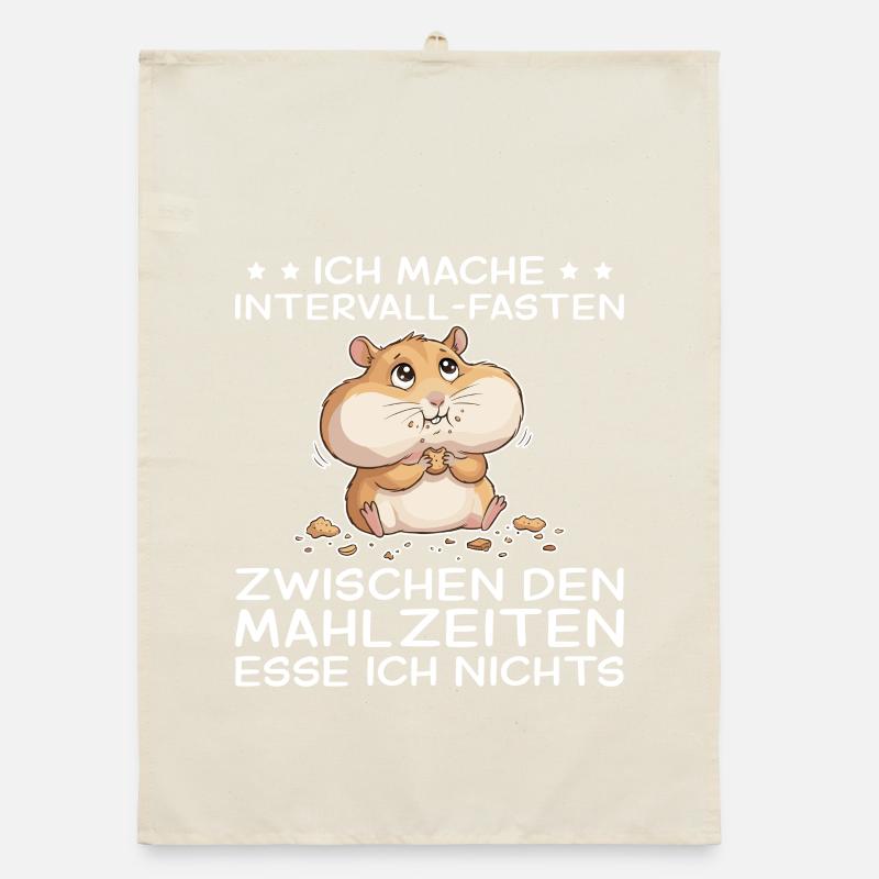 Funny hamster: intermittent fasting between snacks Organic dish towel