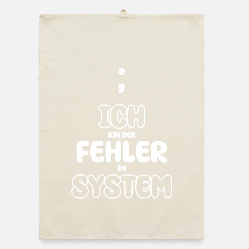 Computer I'M THE ERROR IN THE SYSTEM FUNNY Organic dish towel