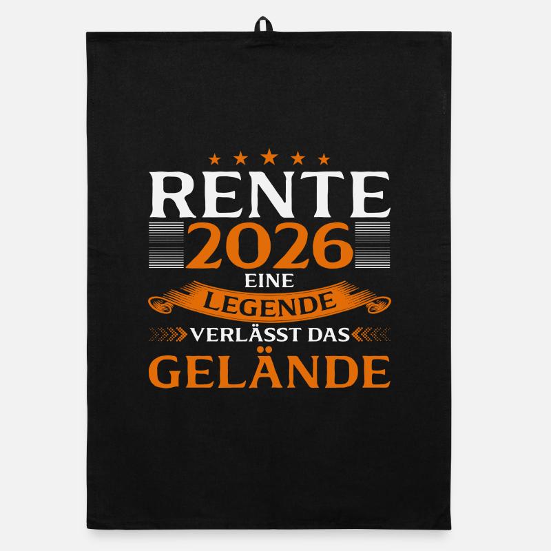 Retrait de retrait 2026 Pension Gift Man Retraite Drôle Torchon bio