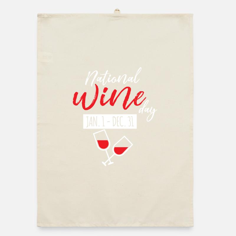 Conception de célébration de la Journée nationale du vin Torchon bio