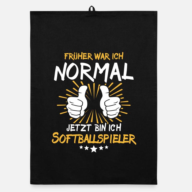 Softball Player Saying Organic dish towel