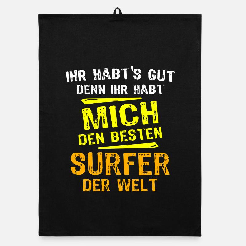 Surfer Gift Organic dish towel