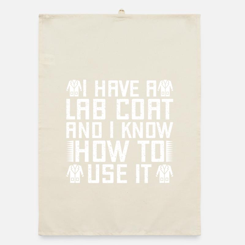 Forensic Analyst Lab Coat I Know To Use Squad Organic Geschirrtuch