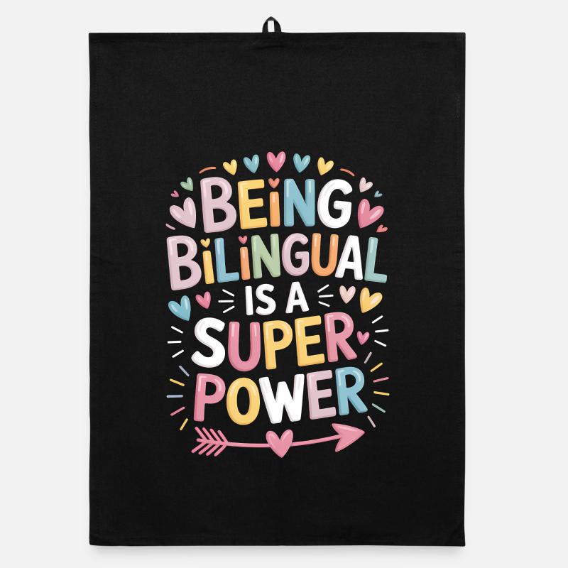Foreign Language Sayings Funny Foreign Language Gift Organic dish towel