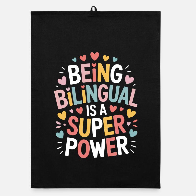 Foreign Language Sayings Funny Foreign Language Gift Organic dish towel