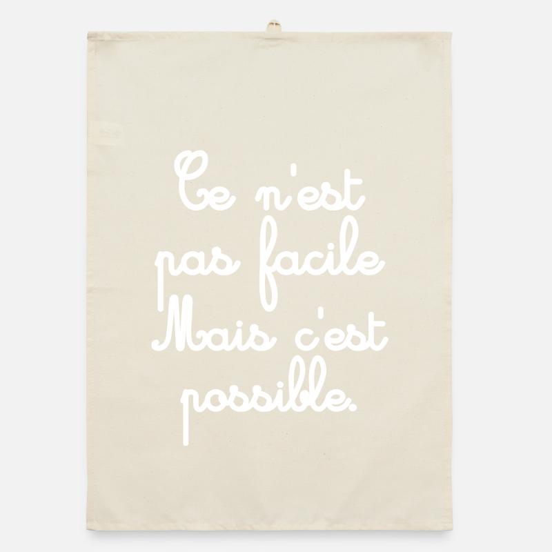 Ce n’est pas facile mais possible Torchon bio