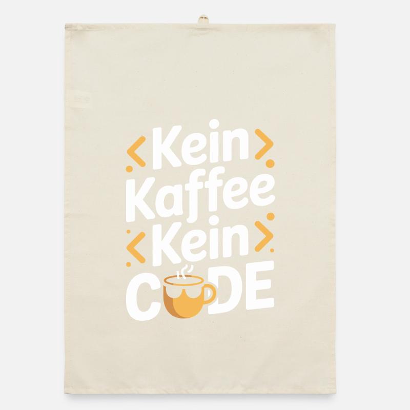 Kein Kaffee Kein Code Programmierer Informatiker Organic Geschirrtuch
