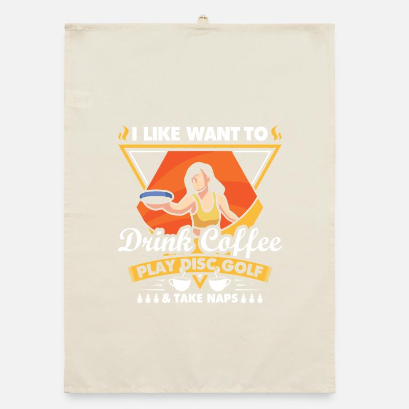 Disc Golf Geschenke Discgolf Organic Geschirrtuch