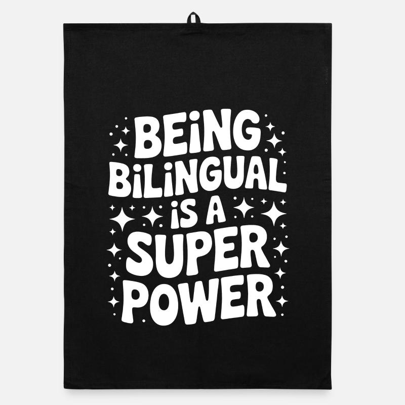 Foreign Language Sayings Funny Foreign Language Gift Organic dish towel