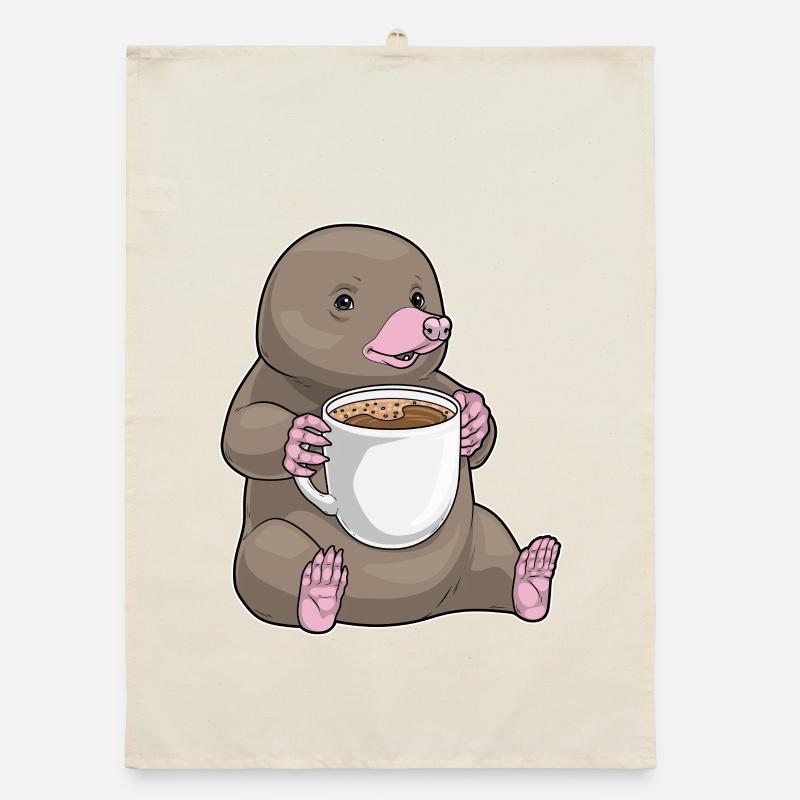 Mole Coffee Mug Organic dish towel