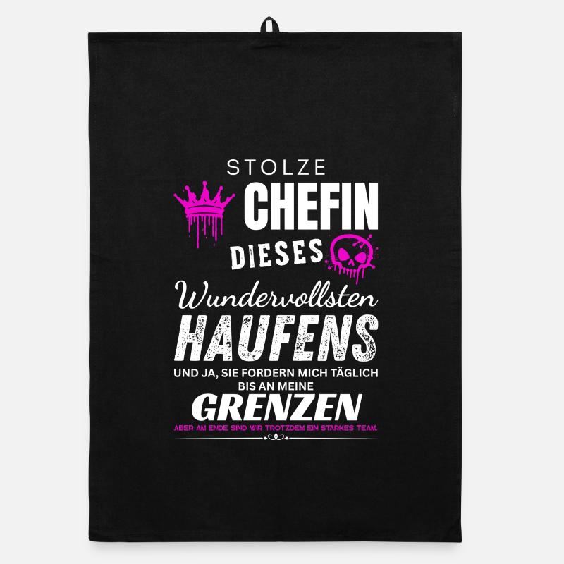 Stolze Chefin wundervoller Haufen Chefin Geschenke Organic dish towel