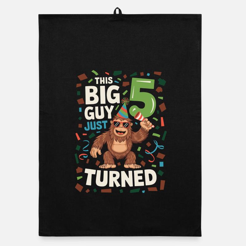 This Big Guy Just Turned 5 Funny Gorilla 5 Organic dish towel