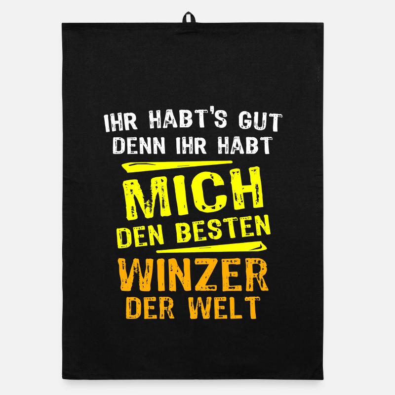 Winemaker Gift Organic dish towel