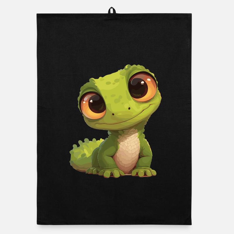 Eidechsen Eidechse Organic Geschirrtuch