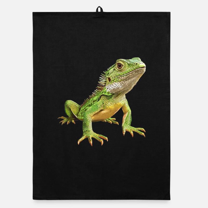 Eidechsen Eidechse Organic Geschirrtuch