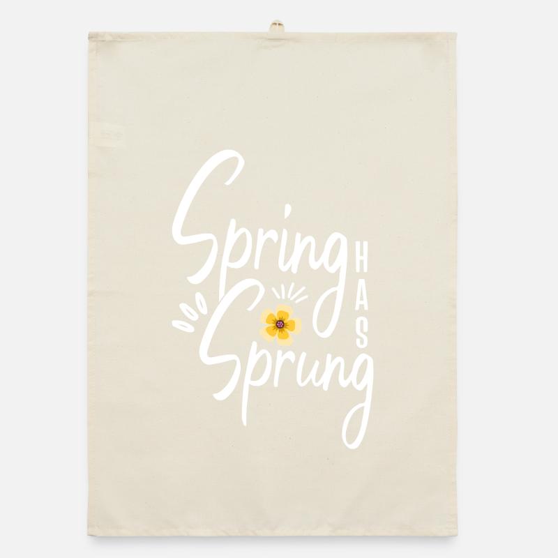 Spring Has Sprung Pagan Spring Equinox Wicca Organic dish towel