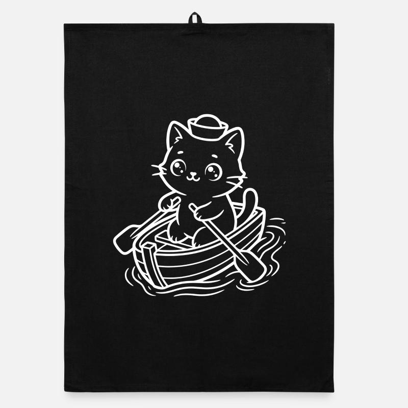 Aviron de chat de Sailor Kawaii Torchon bio