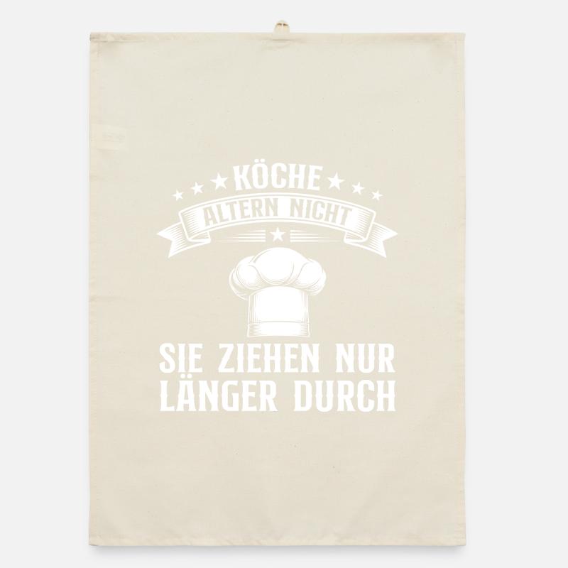 Chefs Don't Age Home Chef Gift Organic dish towel